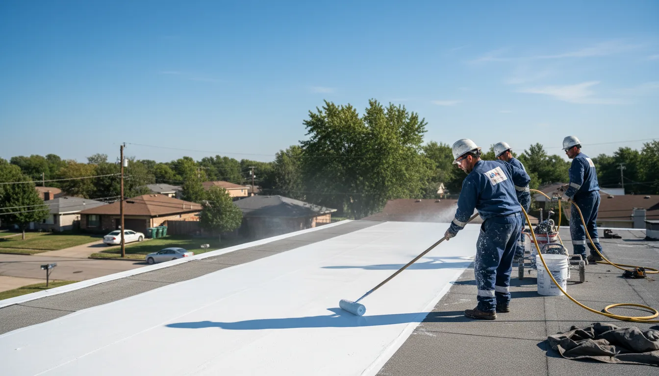 Commercial roof coating in Camden, AR near me